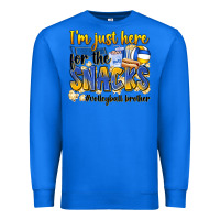 True Royal i'm just here for the snacks #volleyball brother Premium Sweatshirt - Zillion Design Studio