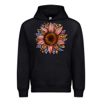 Black usa flag camouflage leopard sunflower Urban Hoodie - Artiststas