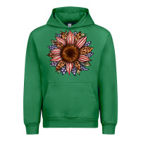 Emerald usa flag camouflage leopard sunflower Urban Hoodie - Artiststas