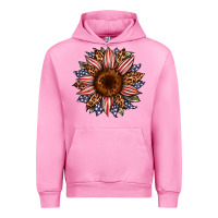 Fuchsia Pink usa flag camouflage leopard sunflower Urban Hoodie - Artiststas