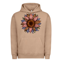 Pigment Burro usa flag camouflage leopard sunflower Urban Hoodie - Artiststas