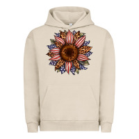 Pigment French Oak usa flag camouflage leopard sunflower Urban Hoodie - Artiststas