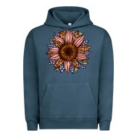 Pigment Midnight Navy usa flag camouflage leopard sunflower Urban Hoodie - Artiststas