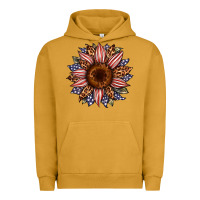 Pigment Peanut Butter usa flag camouflage leopard sunflower Urban Hoodie - Artiststas
