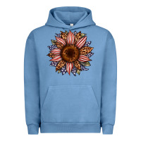 Pigment Pebble Blue usa flag camouflage leopard sunflower Urban Hoodie - Artiststas