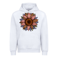 White usa flag camouflage leopard sunflower Urban Hoodie - Artiststas