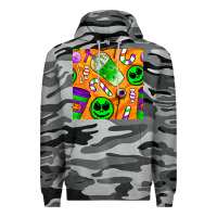 Slate Camo halloween snacks seamless pattern Premium Hoodie - BundleAndBundleShop