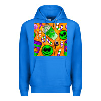 True Royal halloween snacks seamless pattern Premium Hoodie - BundleAndBundleShop
