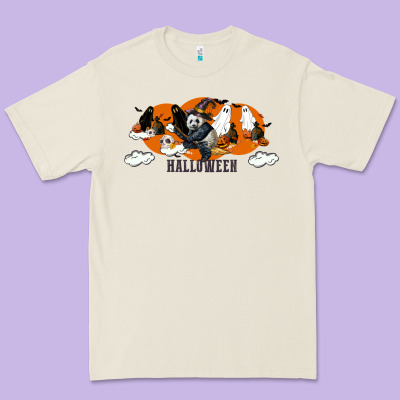 Hallowen Panda Premium Tee Designed By Lillyallendesigns