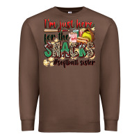 Chestnut i'm just here for the snacks #softball sister Premium Sweatshirt - Zillion Design Studio