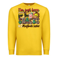 Lemon i'm just here for the snacks #softball sister Premium Sweatshirt - Zillion Design Studio