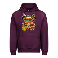 Mauve Wine farm truck,fall Urban Hoodie - JahusDesignShop