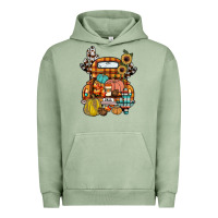 Pigment Oil Green farm truck,fall Urban Hoodie - JahusDesignShop