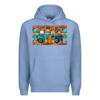 Colony Blue fall gnomes truck sippy cup Premium Hoodie - Artiststas