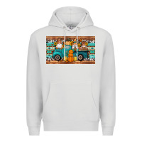Dove Grey fall gnomes truck sippy cup Premium Hoodie - Artiststas