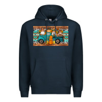 Navy fall gnomes truck sippy cup Premium Hoodie - Artiststas