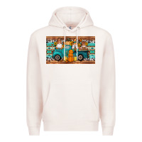 Pale Pink fall gnomes truck sippy cup Premium Hoodie - Artiststas