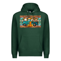Sports Green fall gnomes truck sippy cup Premium Hoodie - Artiststas