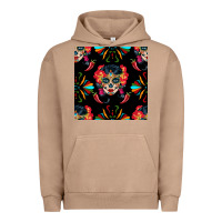 Pigment Burro sugar skull seamless pattern Urban Hoodie - BundleAndBundleShop