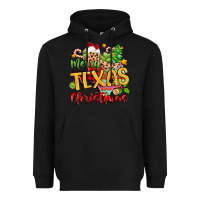 Black merry texas christmas Heavyweight Hoodie - Zillion Design Studio