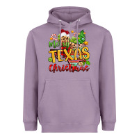 Lavender merry texas christmas Heavyweight Hoodie - Zillion Design Studio