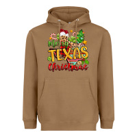 Toasted Coconut merry texas christmas Heavyweight Hoodie - Zillion Design Studio