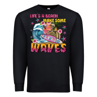 Black lifes a beach make some waves Premium Sweatshirt - texasbilliewilder