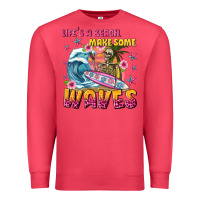 Cardinal lifes a beach make some waves Premium Sweatshirt - texasbilliewilder