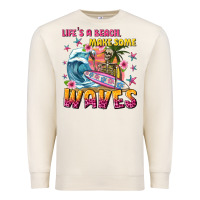 Sandshell lifes a beach make some waves Premium Sweatshirt - texasbilliewilder