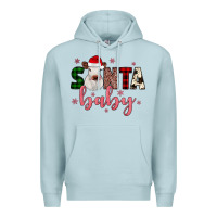 Blue Mist Santa baby Cow Premium Hoodie - JahusDesignShop