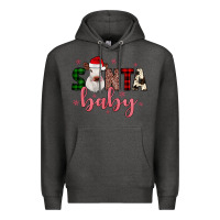 Charcoal Heather Santa baby Cow Premium Hoodie - JahusDesignShop