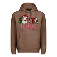 Chestnut Santa baby Cow Premium Hoodie - JahusDesignShop