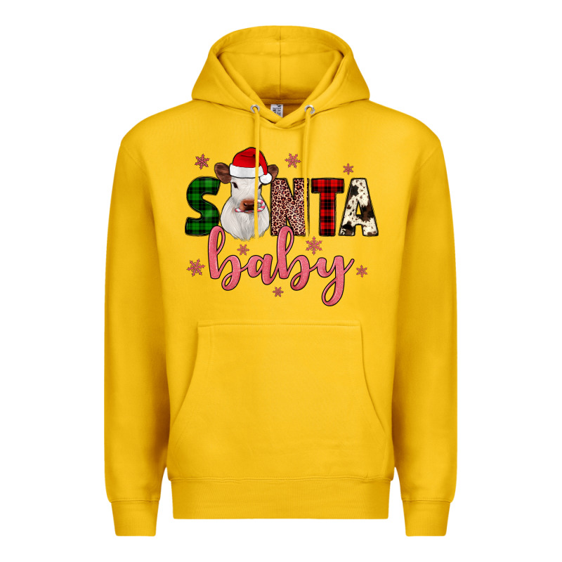 Santa Baby Cow Premium Hoodie by JahusDesignShop | Teevron
