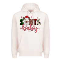 Pale Pink Santa baby Cow Premium Hoodie - JahusDesignShop