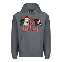 Rock Santa baby Cow Premium Hoodie - JahusDesignShop