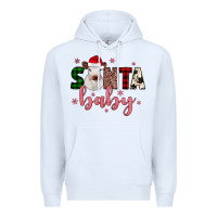 White Santa baby Cow Premium Hoodie - JahusDesignShop