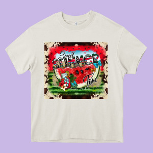 Sweet Summer Time Heavy Core Tee Designed By Cowhidedigitalart