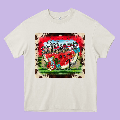 Sweet Summer Time Heavy Core Tee Designed By Cowhidedigitalart