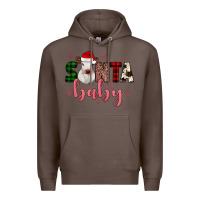 Coffee Santa baby Cow Premium Hoodie - JahusDesignShop