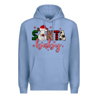 Colony Blue Santa baby Cow Premium Hoodie - JahusDesignShop