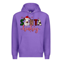 Purple Santa baby Cow Premium Hoodie - JahusDesignShop