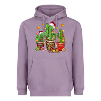Lavender Christmas cactus Heavyweight Hoodie - Zillion Design Studio