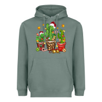 Sage Christmas cactus Heavyweight Hoodie - Zillion Design Studio