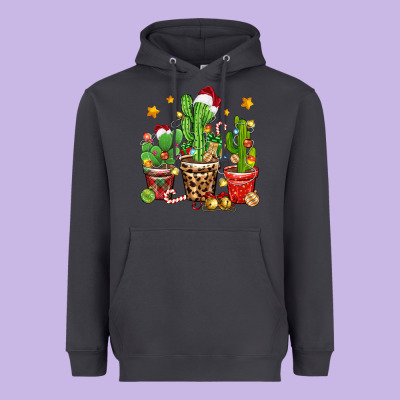 Heavyweight Hoodie Christmas cactus