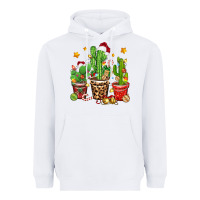 White Christmas cactus Heavyweight Hoodie - Zillion Design Studio