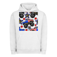 Pigment Lunar Rock usa monster truck seamless pattern Urban Hoodie - BundleAndBundleShop