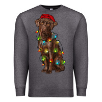 Charcoal Heather Christmas labrador retriever Premium Sweatshirt - RanaPortraitStore