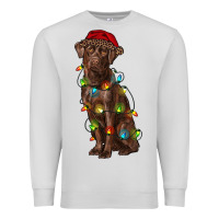 Dove Grey Christmas labrador retriever Premium Sweatshirt - RanaPortraitStore
