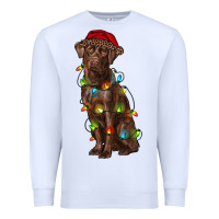 White Christmas labrador retriever Premium Sweatshirt - RanaPortraitStore