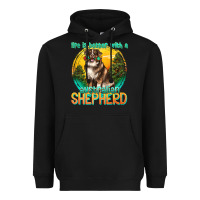 Black life is better with a australian shepherd Heavyweight Hoodie - texasbilliewilder